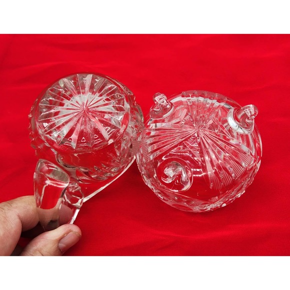 Cut crystal Sugar and Creamer‎ No chips or cracks EUC - Picture 4 of 8